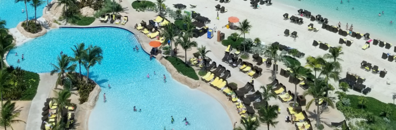 luxury resort and pool