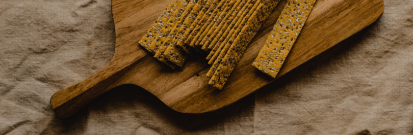 crackers-on-a-wooden-chopping-board