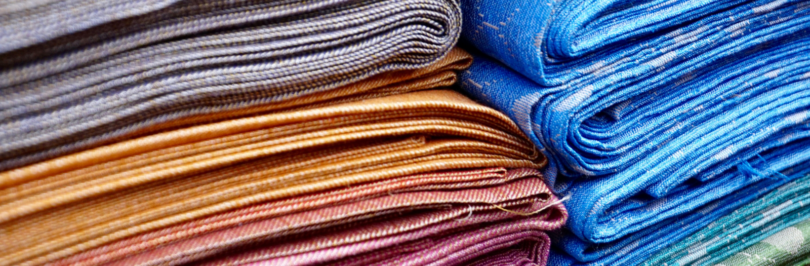 Piles-of-colourful-cloth