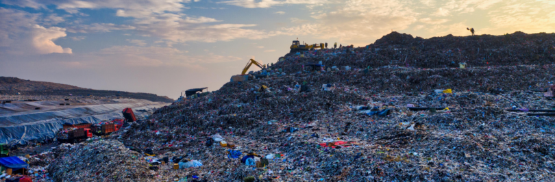 landfill-with-excavator