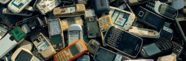 discarded cell phones