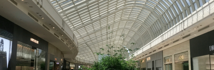 shopping mall escalator