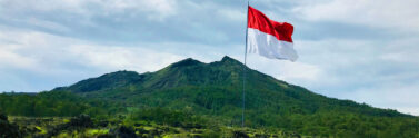 Indonesian flag outdoors