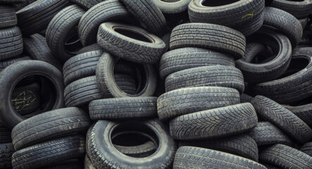 tire pile for texture