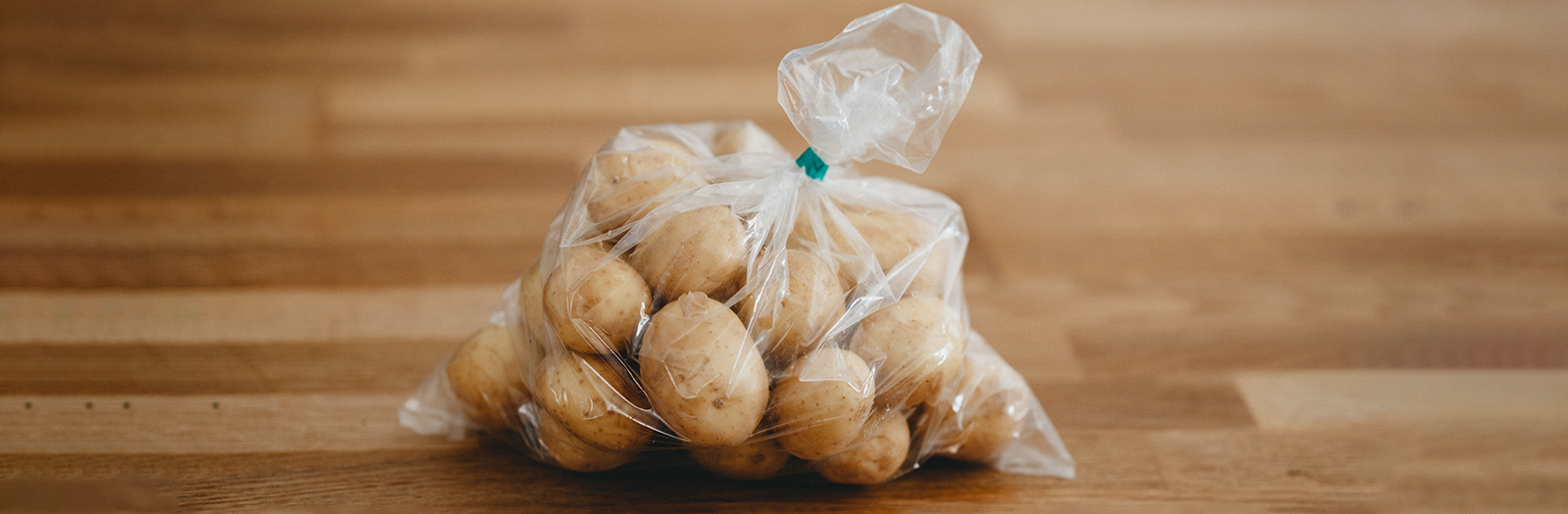 potatoes in plastic bag