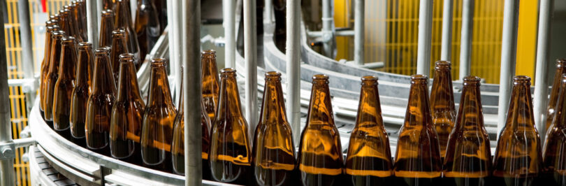 beer bottle manufacturing line