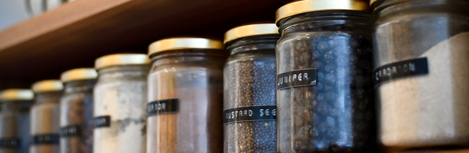 spices in reusable jars