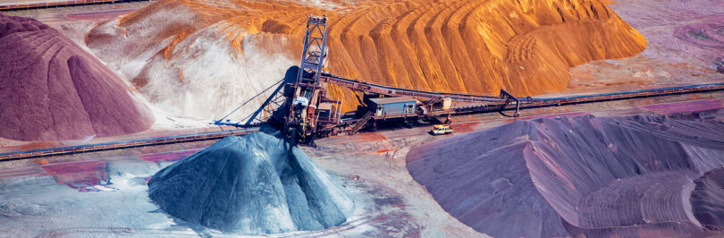 photo of an ore extraction site