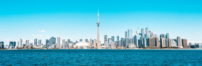 City of Toronto skyline from Lake Ontario