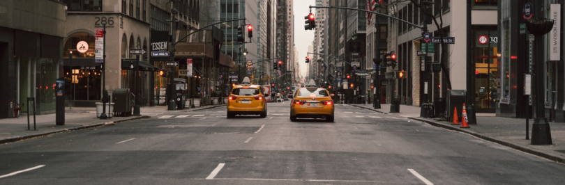 busy street in New York